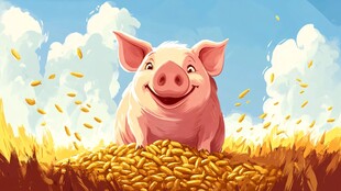 快乐的小猪和金币