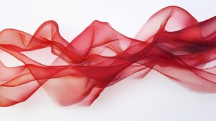 抽象红色织物波浪