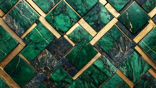 奢华绿金拼接纹理