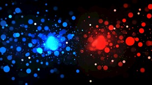 多彩粒子抽象图案