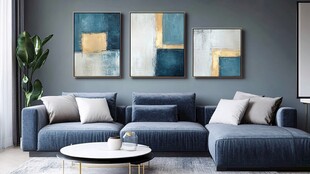 现代简约风格客厅装饰画