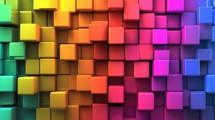 多彩立方体阵列