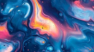 色彩斑斓的抽象画