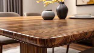 木纹桌面的特写