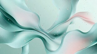 抽象绿色调艺术作品