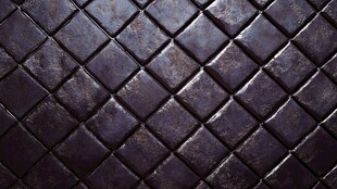 黑色菱形皮革纹理