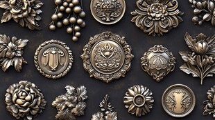 巴洛克风格浮雕装饰元素