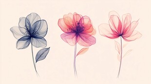 透明花卉艺术