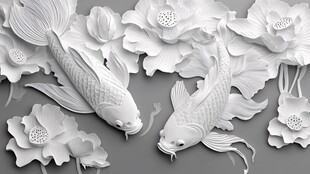 金鱼与莲花之舞