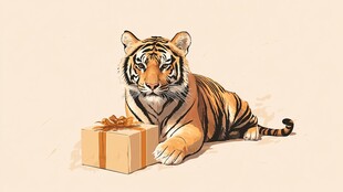 老虎与礼物