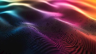 抽象的数字波浪