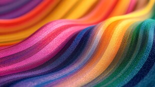 五彩斑斓的抽象波浪