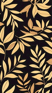 金色树叶图案