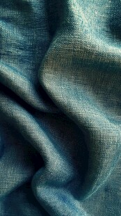 蓝色布料的褶皱之美