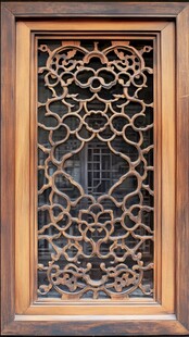 木雕窗纱的传统美