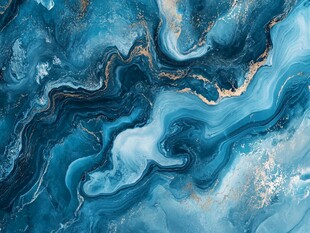 蓝色大理石纹理