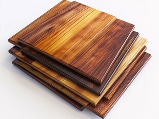 木制砧板的美丽纹理和多样性