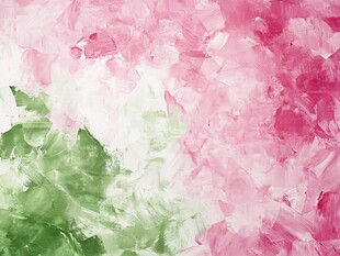 粉绿渐变抽象画