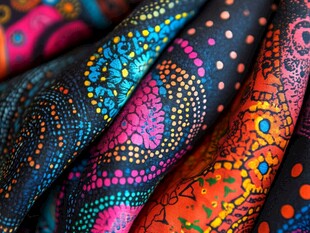 五彩斑斓的圆形图案