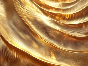 金色波浪纹理