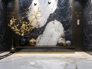 奢华大理石艺术装饰风格的室内设计
