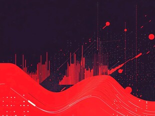 抽象的数字波形