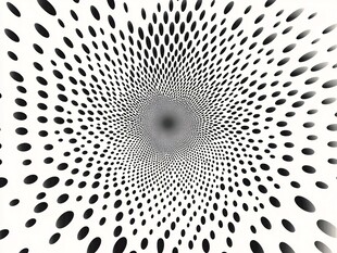 黑白点阵错觉