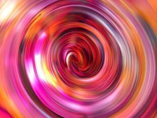 彩色漩涡抽象图案