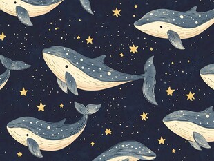 夜幕下的鲸星梦