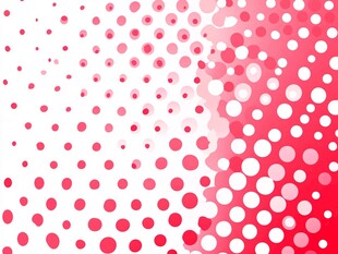 红白圆点渐变背景