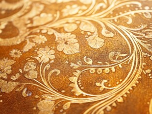 金色浮雕纹理背景