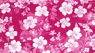 粉色花卉图案
