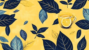 秋日暖阳下的热饮时光