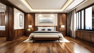 现代木质风格卧室设计