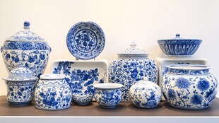 青花瓷艺术品展示