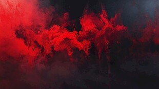 红色抽象烟雾