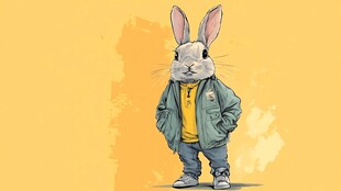 Rabbit in Human Clothing