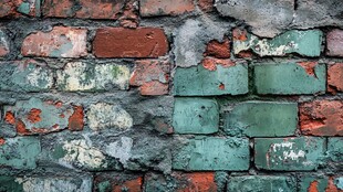 风化砖墙的纹理