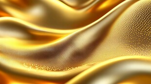 金色波浪纹理抽象图案