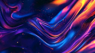 色彩斑斓的抽象画