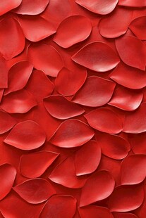 红色花瓣的抽象艺术