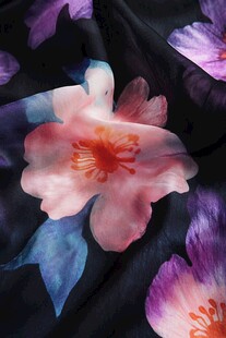绚丽花卉图案纺织品