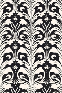 黑白对称花纹设计