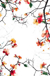 春日里 花朵在风中舞蹈