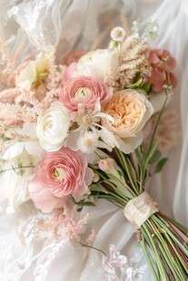 浪漫的婚礼花束