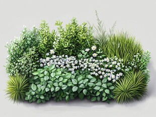 花园植物组合
