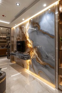 豪华室内设计 marble walls and floors