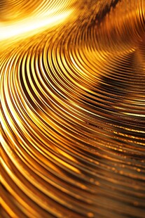 金色波浪纹理