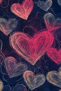 心形涂鸦艺术