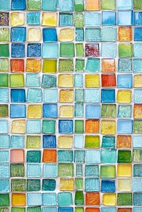 五彩斑斓的玻璃瓷砖